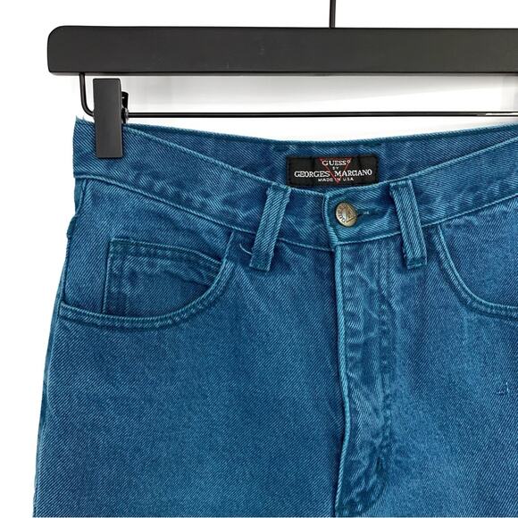 VTG GUESS Skinny Jean Teal Denim 28 (25) - Picture 4 of 13